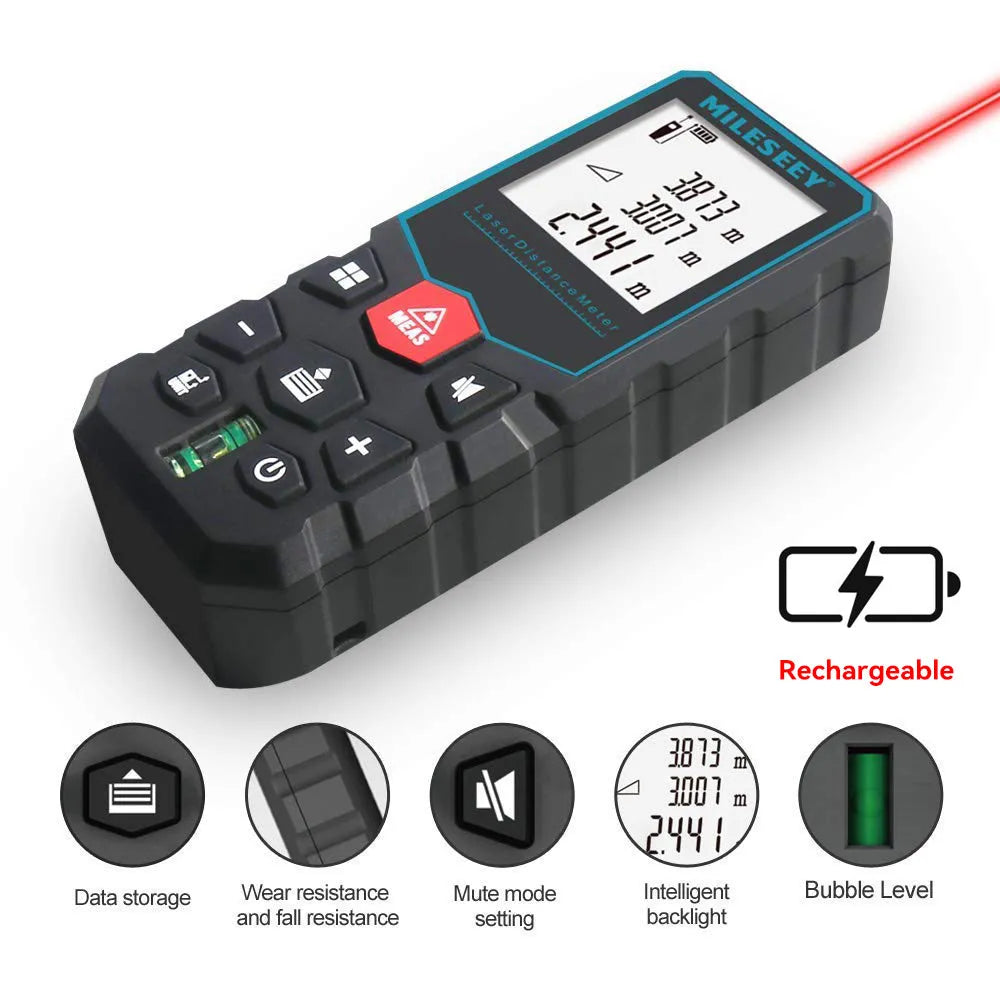 Laser Distance Meter X5 X6 Electronic Roulette Digital Tape Rangefinder Trena Metro Range Finder Measuring Tools